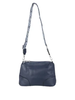 Solada Borsa a tracolla da donna in ecopelle - blu scuro