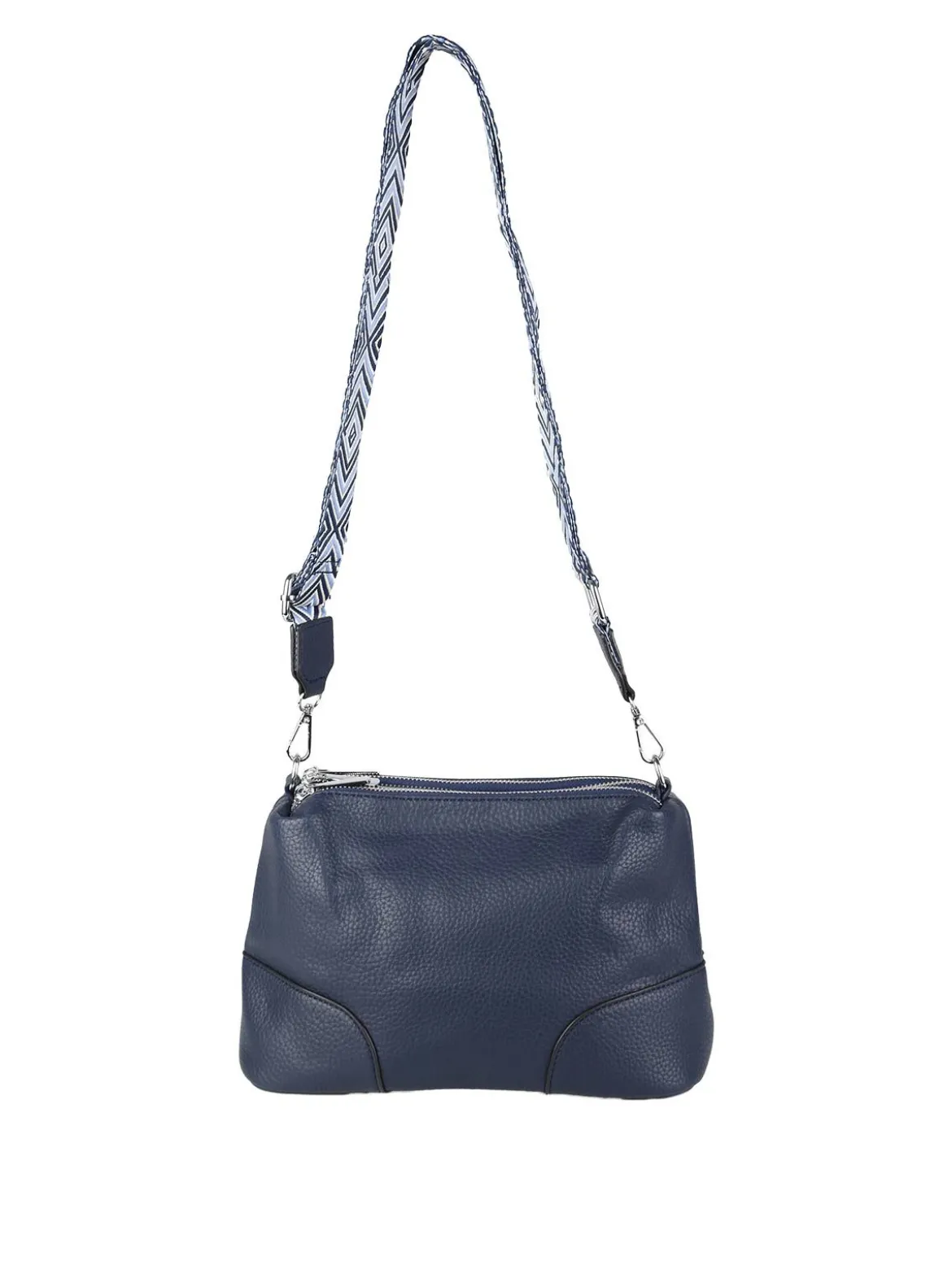 Solada Borsa a tracolla da donna in ecopelle - blu scuro