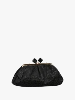 Solada Borsa clutch da donna animalier - nero