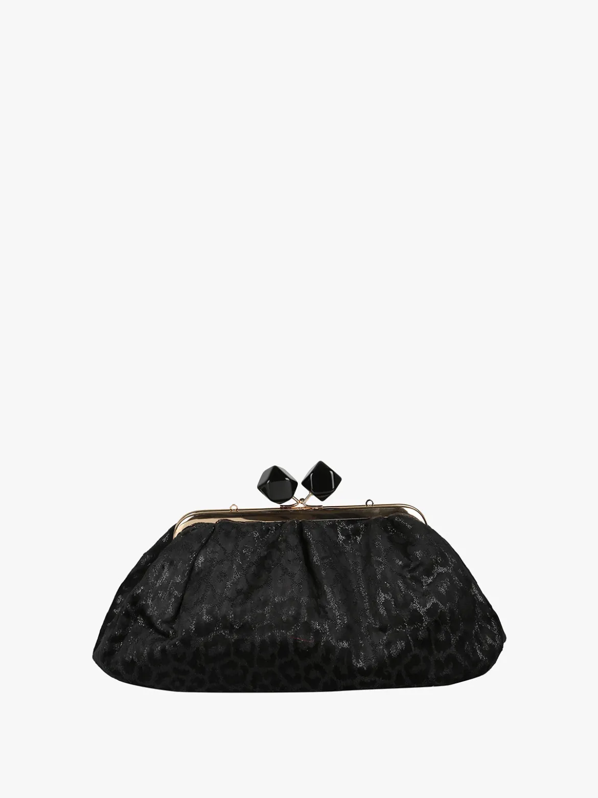 Solada Borsa clutch da donna animalier - nero