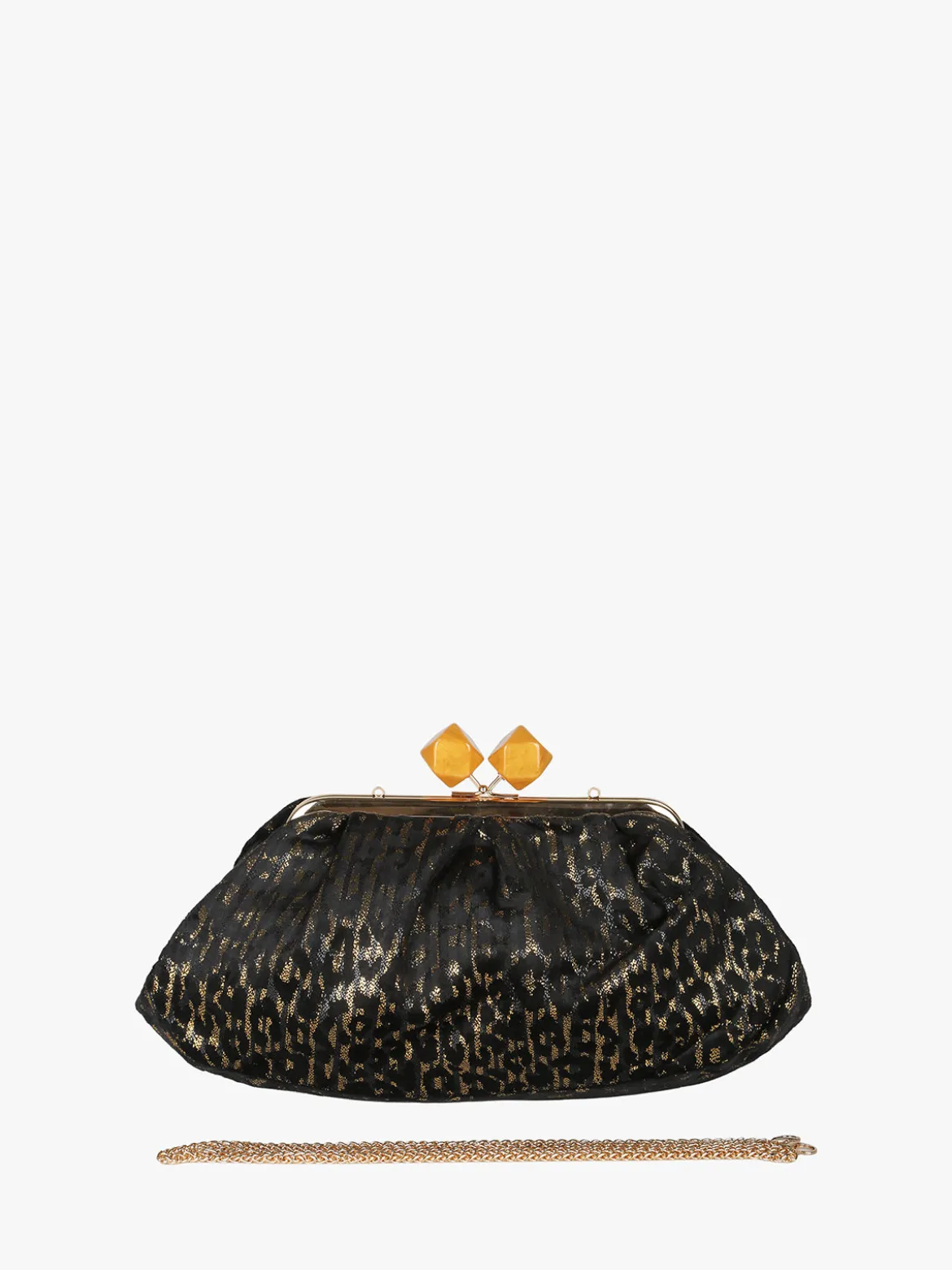 Solada Borsa clutch da donna animalier - oro