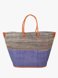 Solada Borsa da mare in paglia colorata
