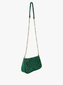 Solada Borsa donna con intrecci - verde