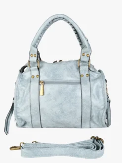 Solada Borsa donna frame con doppi manici - azzurro