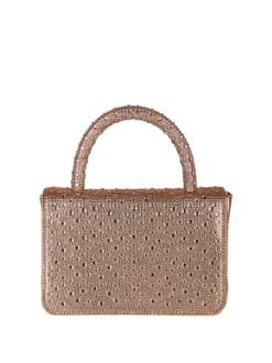 Solada Borsa donna gioiello con strass - champagne