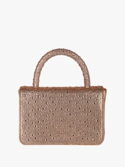 Solada Borsa donna gioiello con strass - champagne