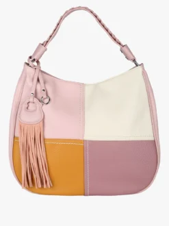 Solada Borsa donna hobo colorata - rosa