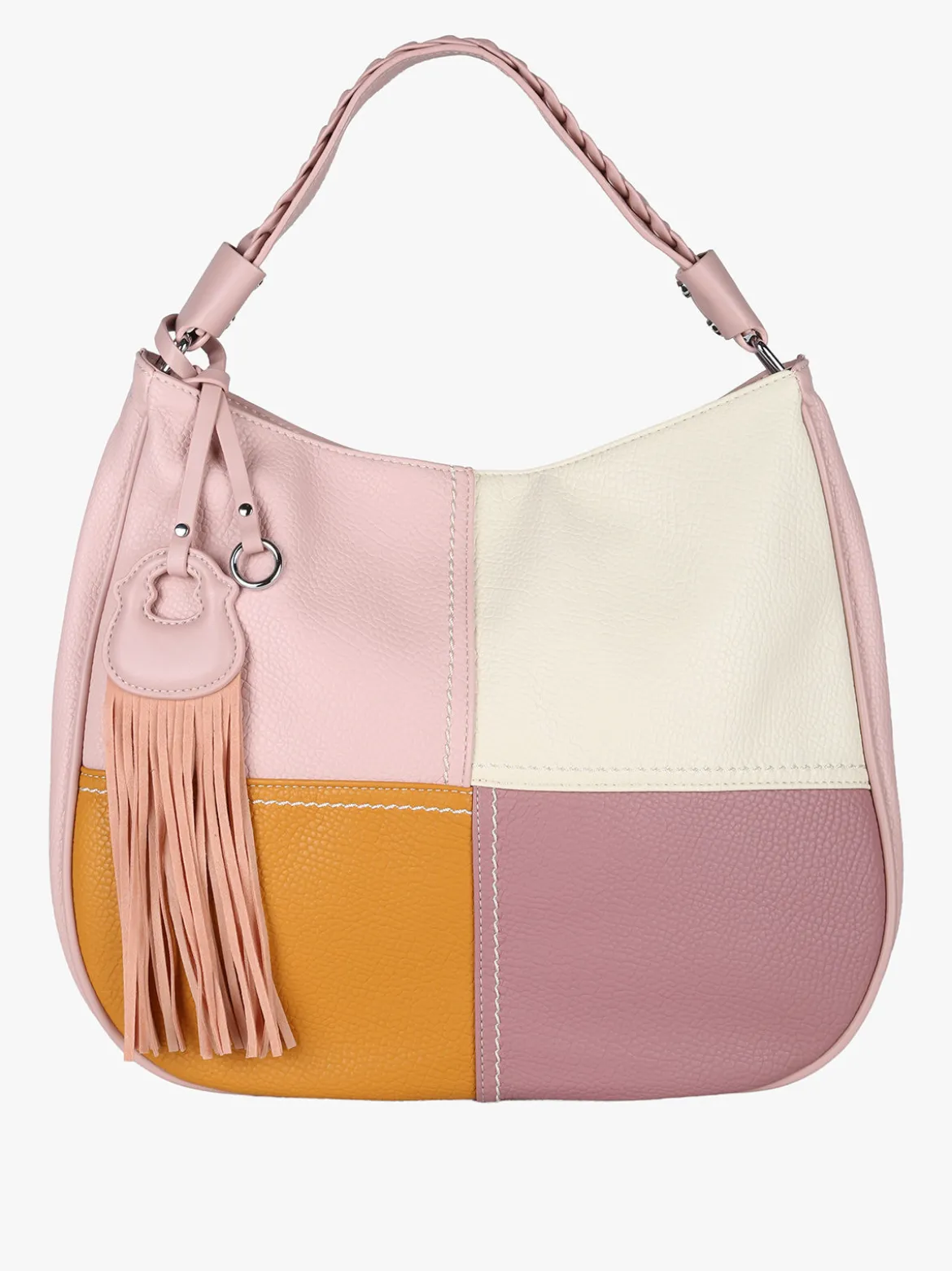 Solada Borsa donna hobo colorata - rosa