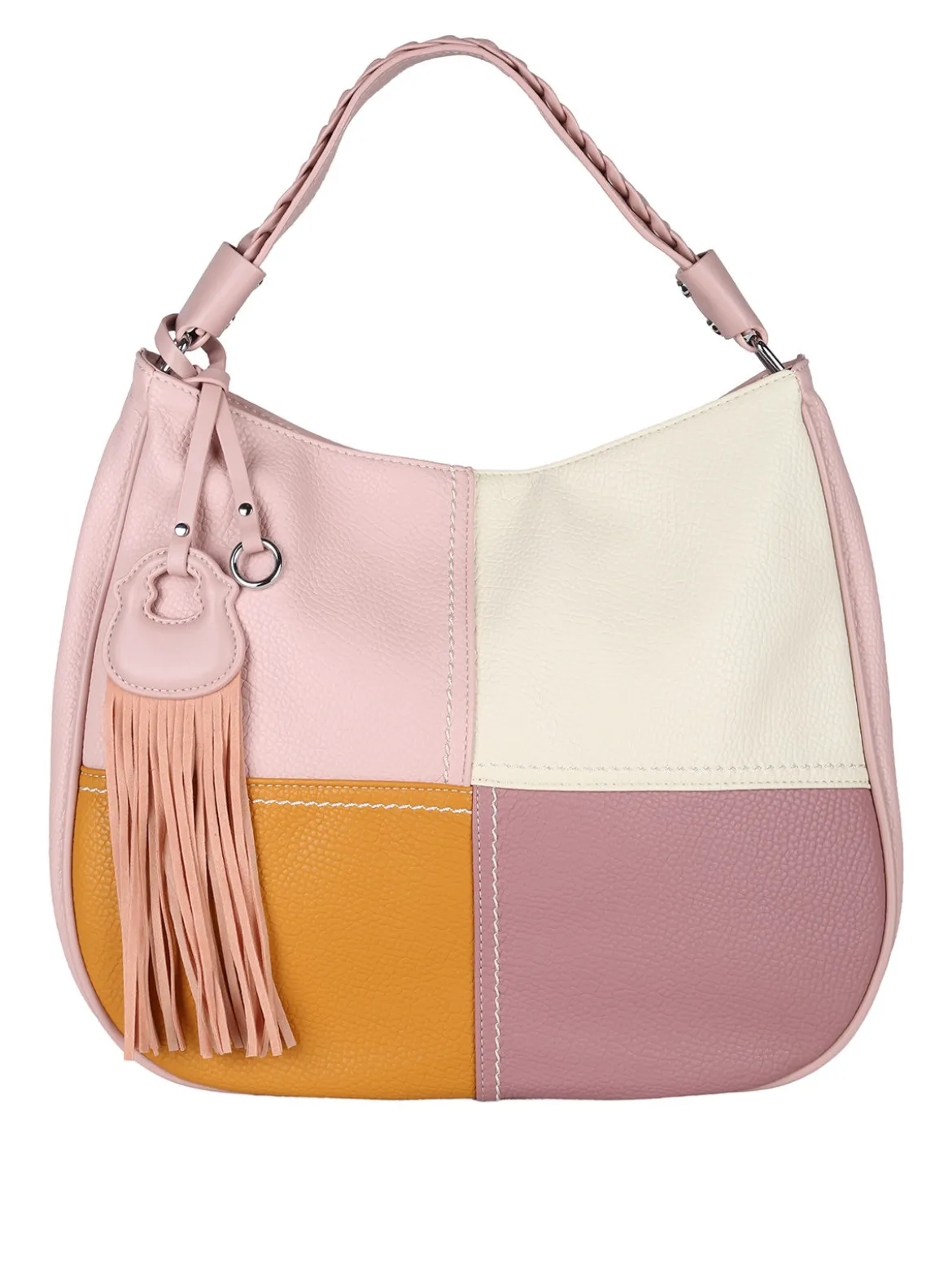 Solada Borsa donna hobo colorata - rosa