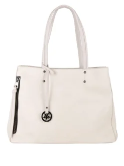 Solada Borsa donna in ecopelle con doppi manici - beige