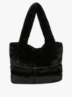 Solada Borsa donna in pelliccia sintetica - nero