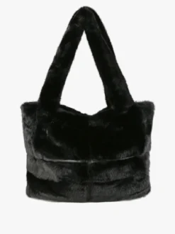 Solada Borsa donna in pelliccia sintetica - nero