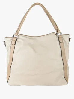 Solada Borsa hobo da donna con doppi manici - beige