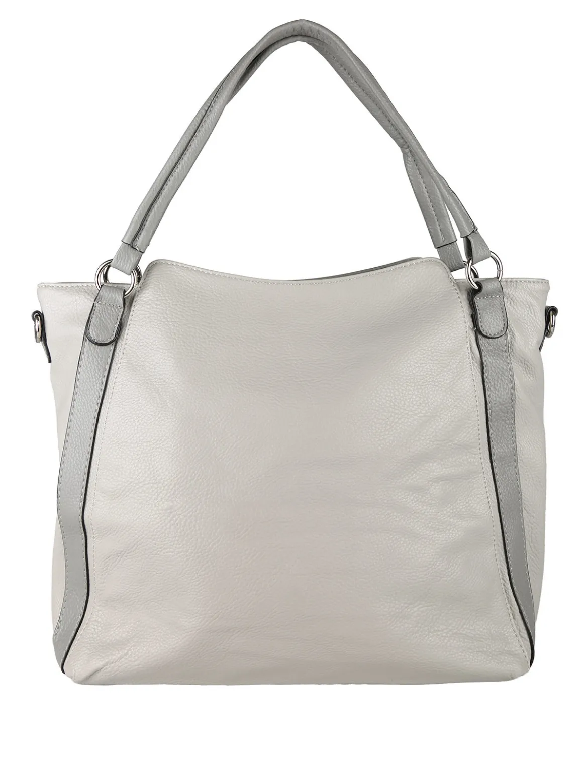 Solada Borsa hobo da donna con doppi manici - grigio chiaro