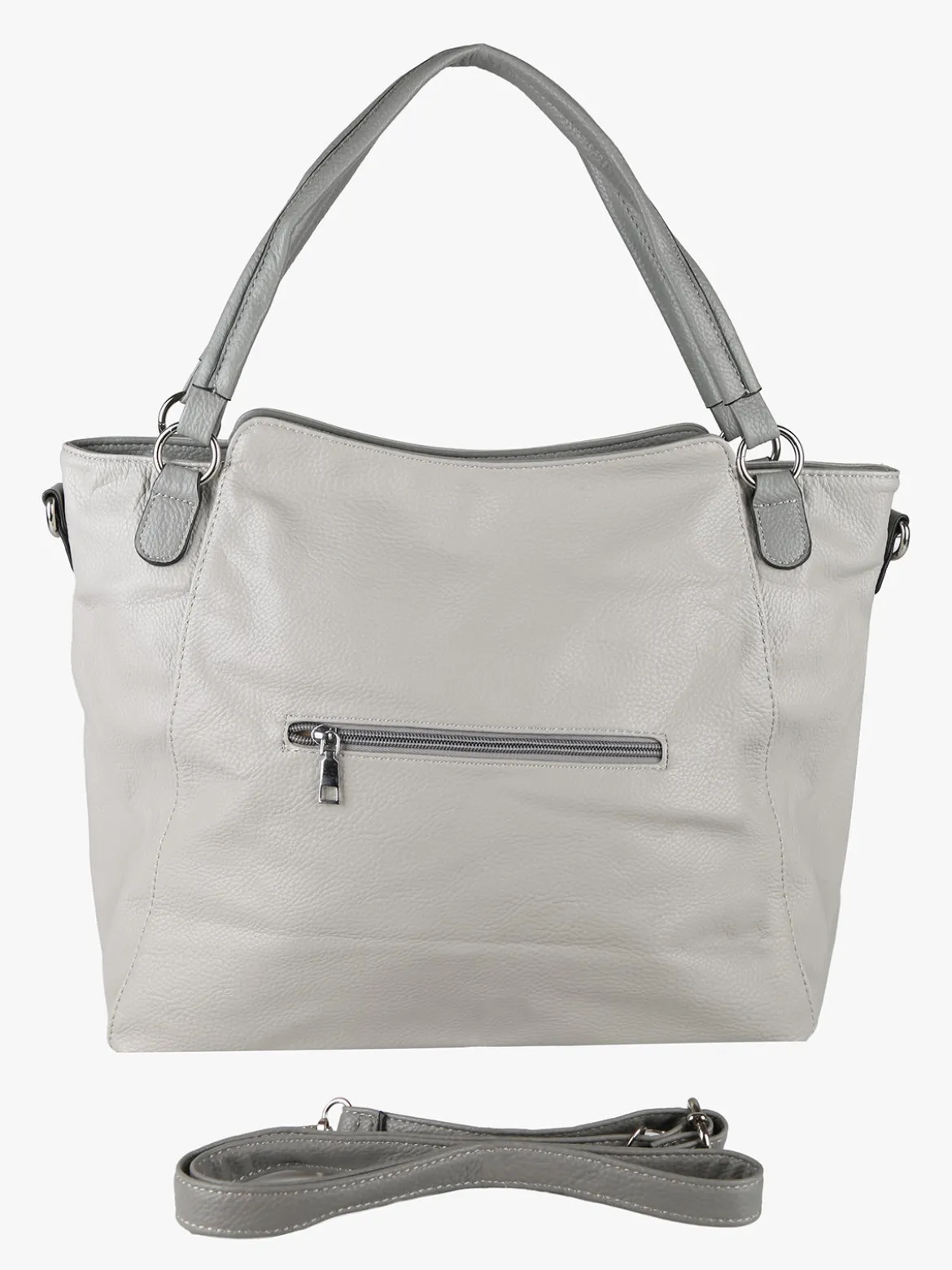 Solada Borsa hobo da donna con doppi manici - grigio chiaro