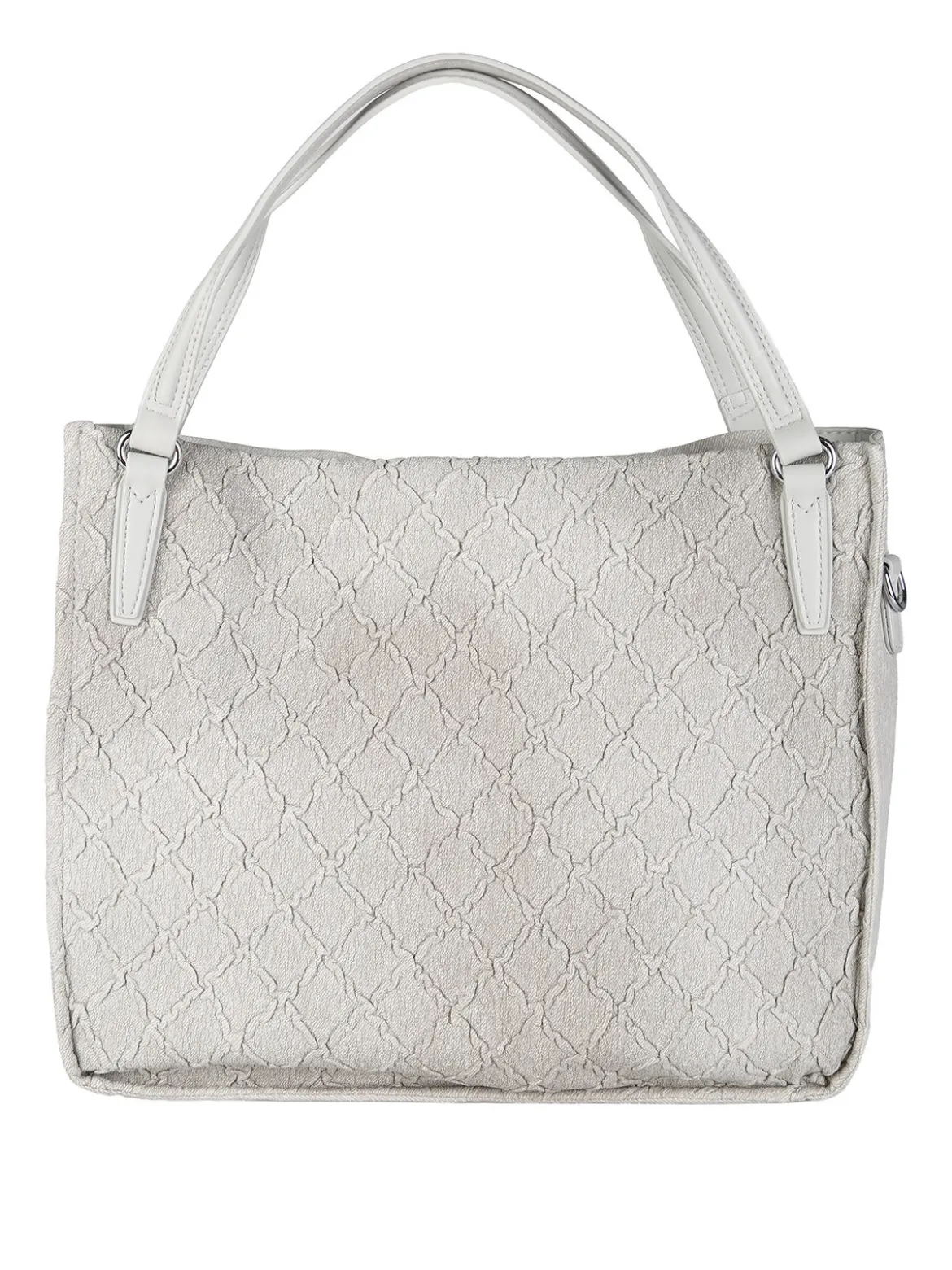 Solada Borsa hobo da donna con doppi manici - grigio chiaro