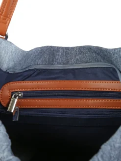 Solada Borsa hobo da donna con doppi manici - marrone