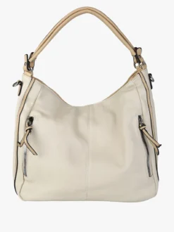 Solada Borsa hobo da donna in ecopelle - beige