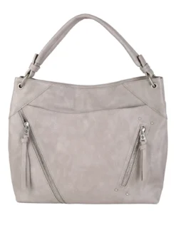 Solada Borsa hobo da donna in ecopelle - grigio