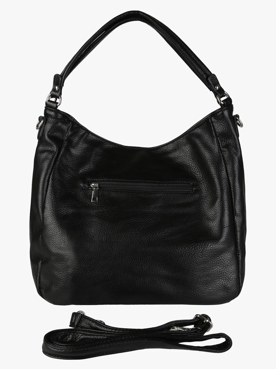 Solada Borsa hobo da donna in ecopelle - nero