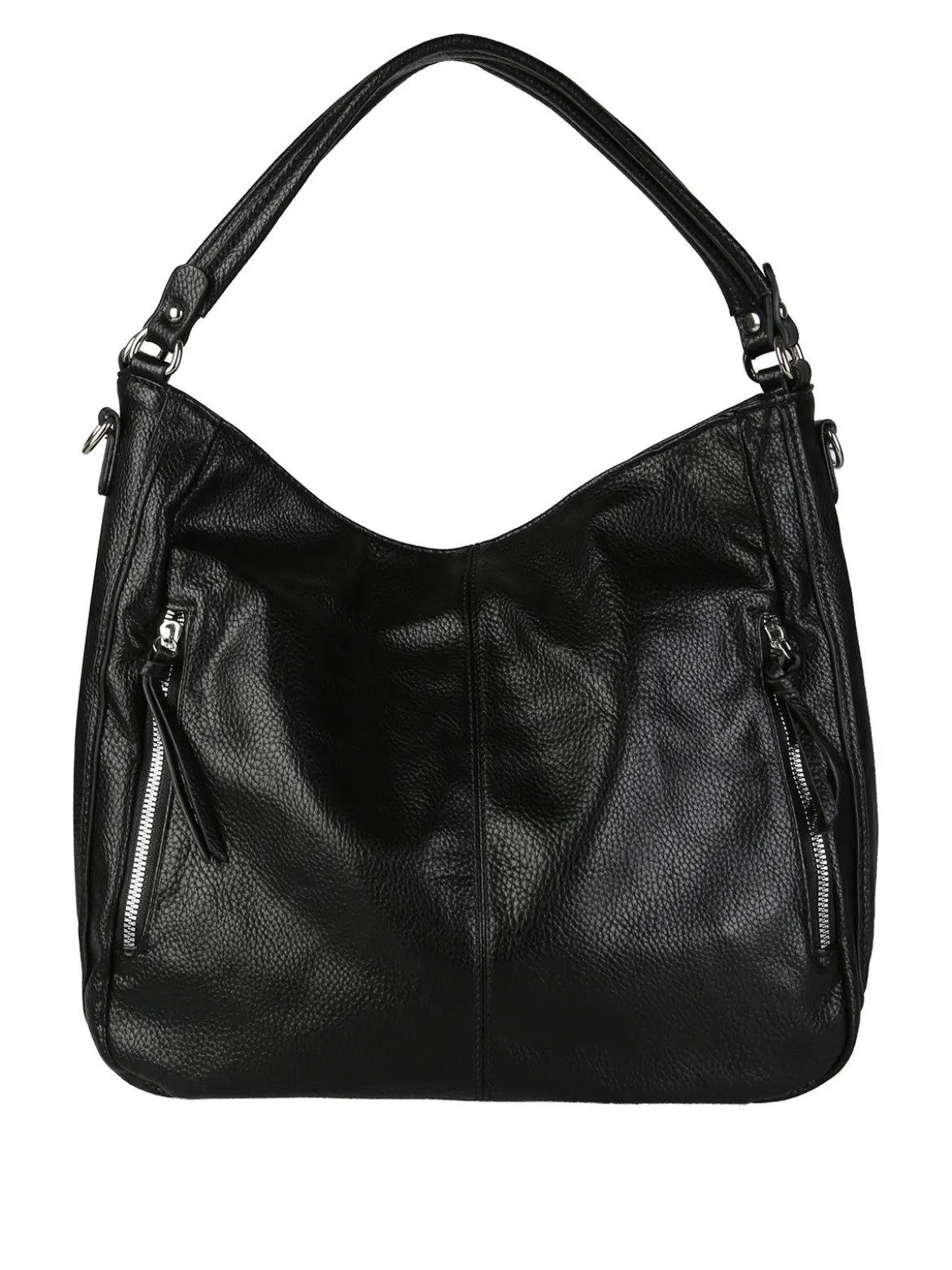Solada Borsa hobo da donna in ecopelle - nero