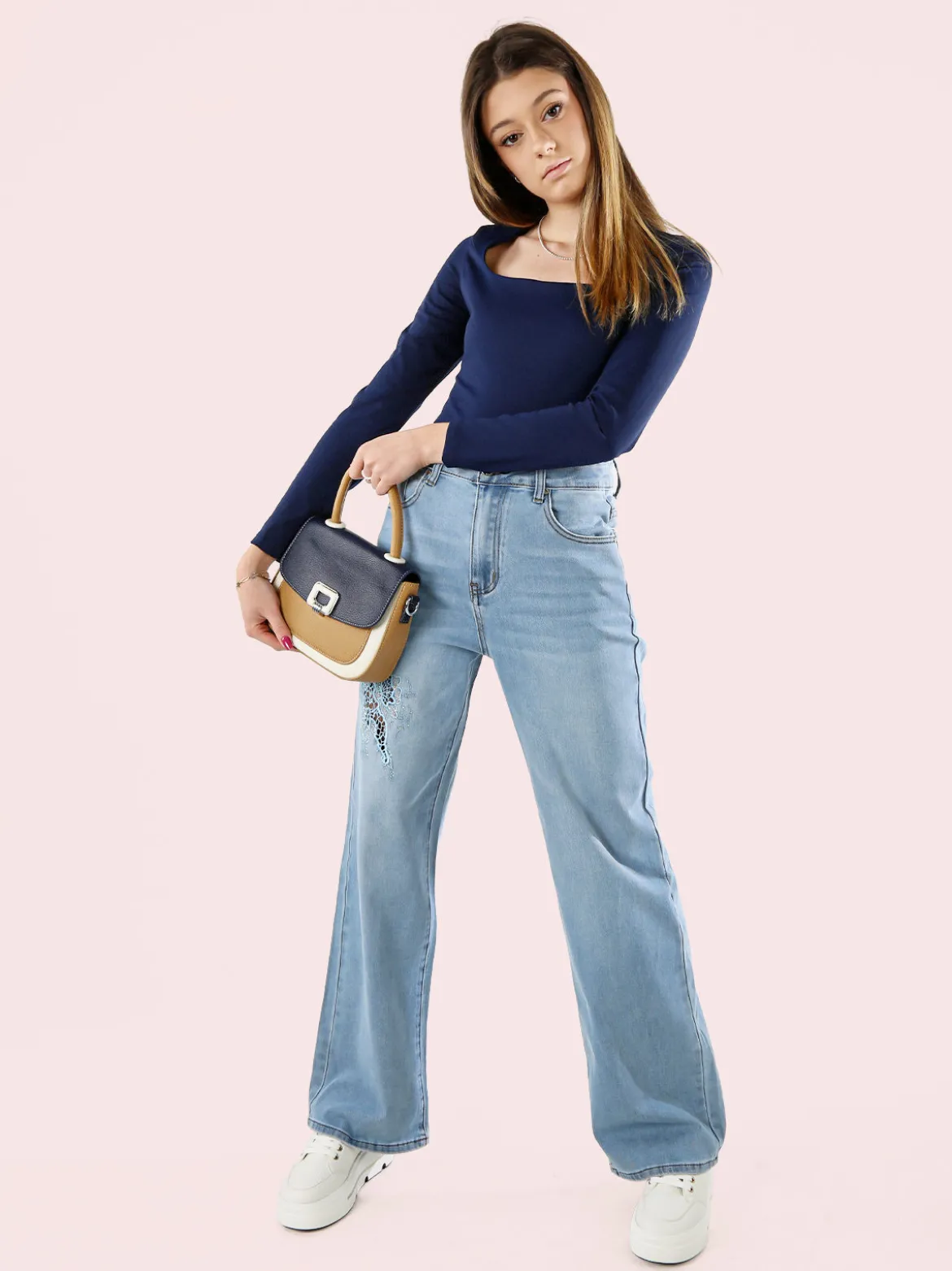 Solada Borsa mini da donna colorata - blu scuro