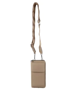 Solada Borsetta portafoglio a tracolla con porta telefono - beige