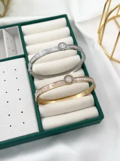Solada Bracciale rigido in acciaio donna