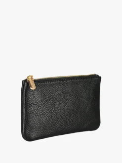 Solada Bustina donna in ecopelle con zip - nero