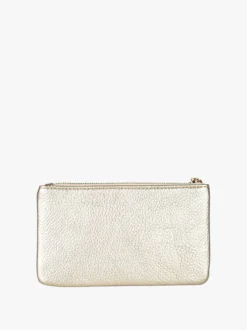 Solada Bustina donna in ecopelle con zip - oro