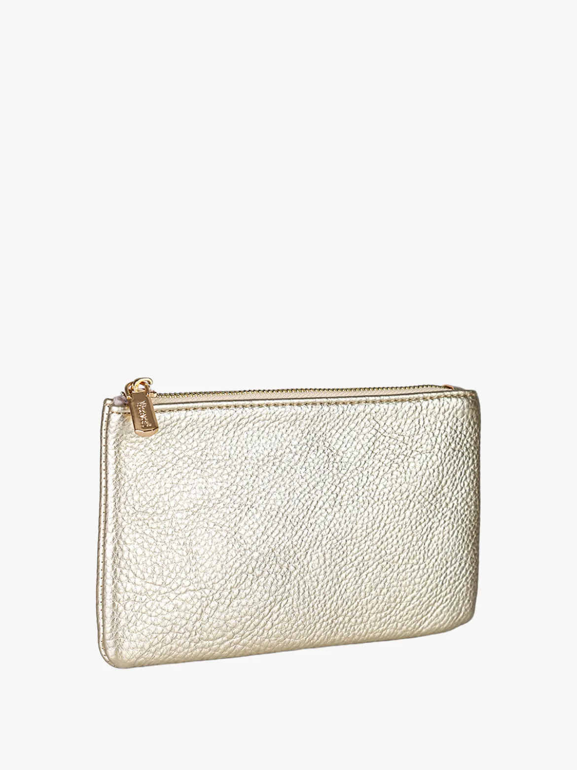 Solada Bustina donna in ecopelle con zip - oro