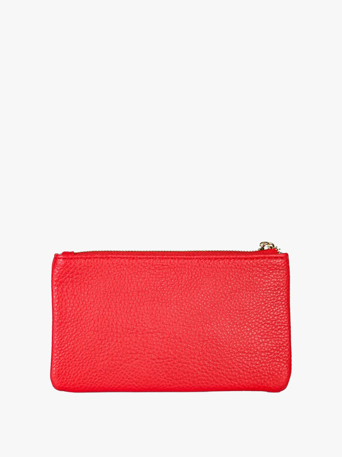 Solada Bustina donna in ecopelle con zip - rosso