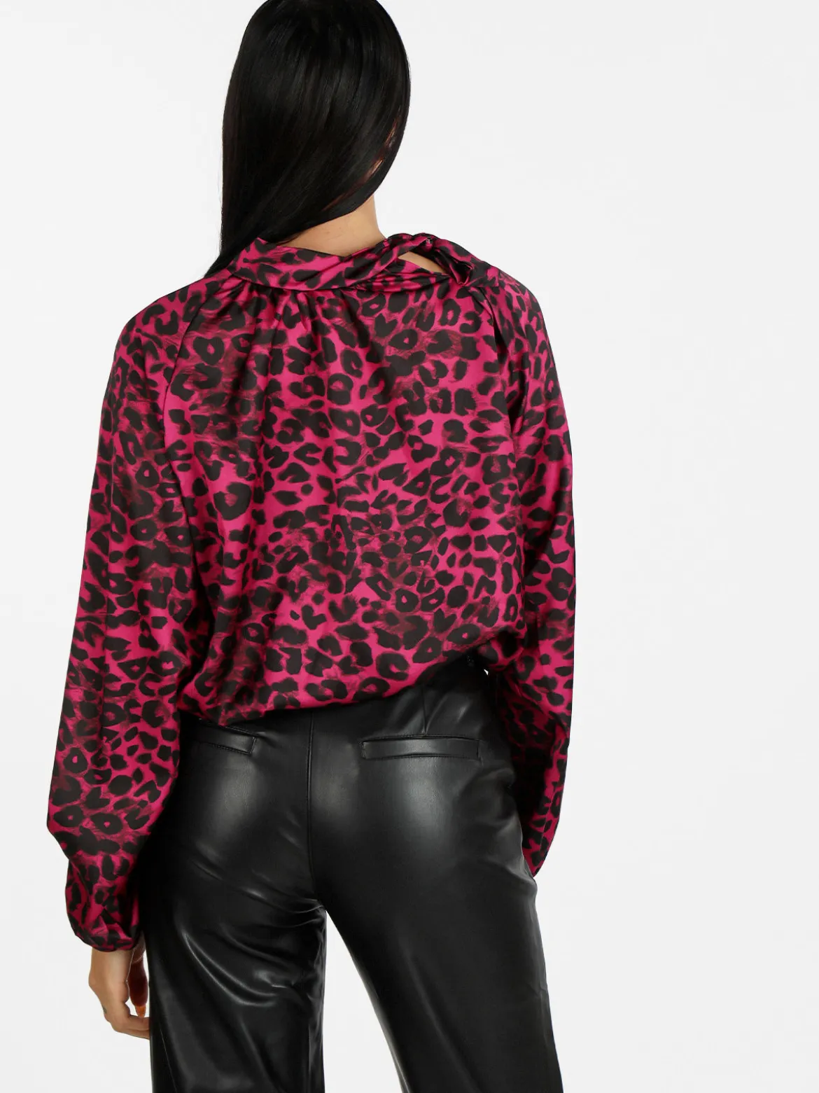 Solada Camicetta donna animalier accollata