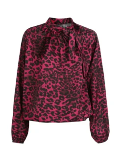 Solada Camicetta donna animalier accollata