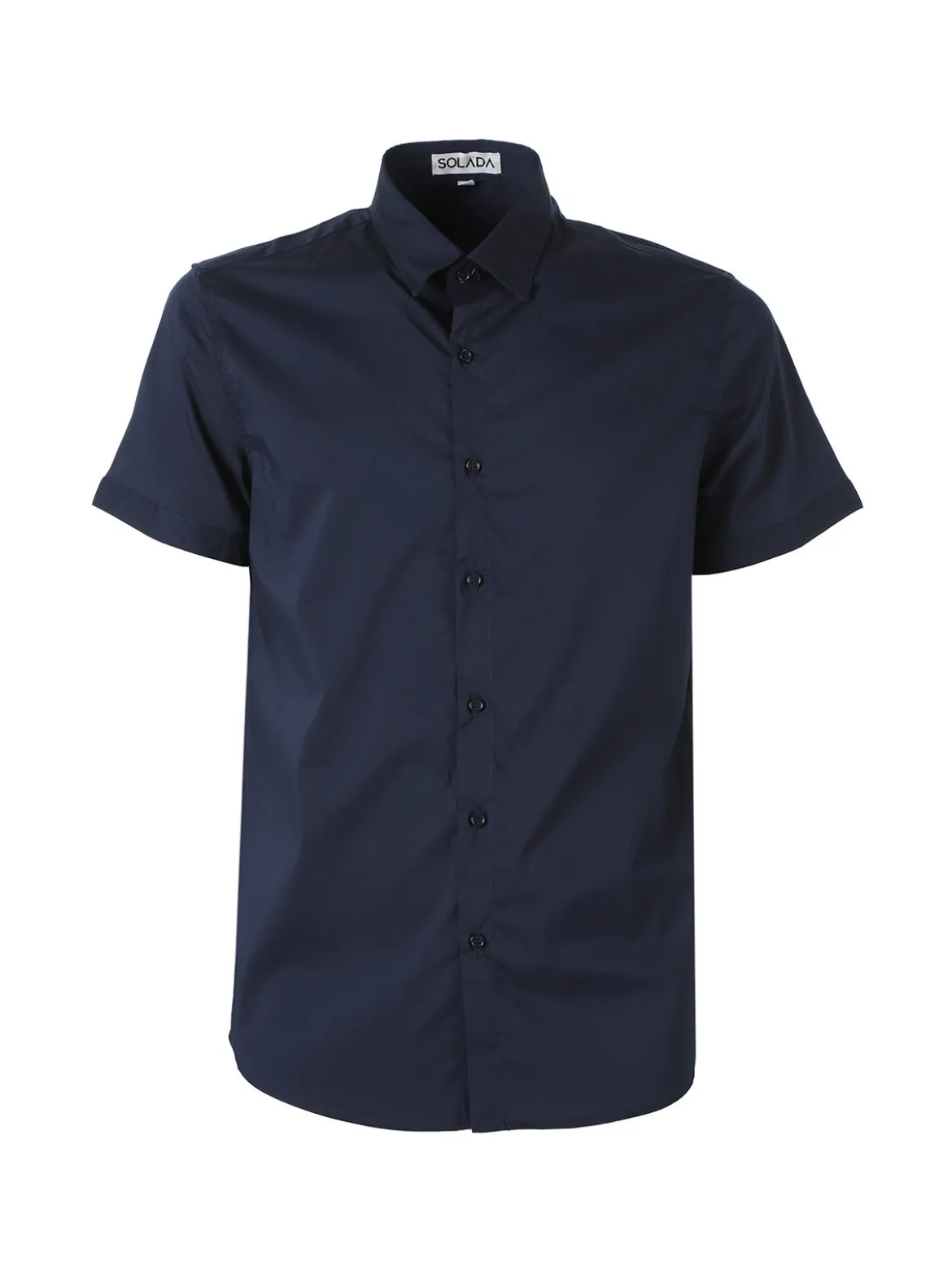 Solada Camicia da uomo a maniche corte - blu scuro