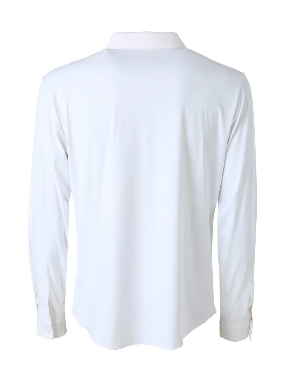 Solada Camicia da uomo a maniche lunghe in tessuto elasticizzato - bianco