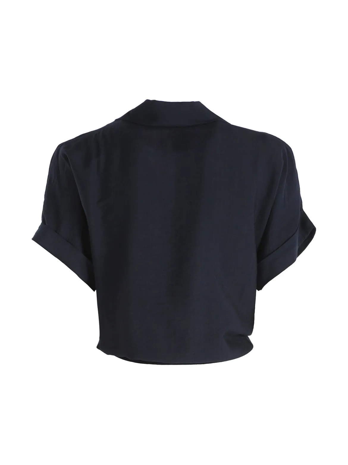 Solada Camicia donna a maniche corte in viscosa - blu scuro