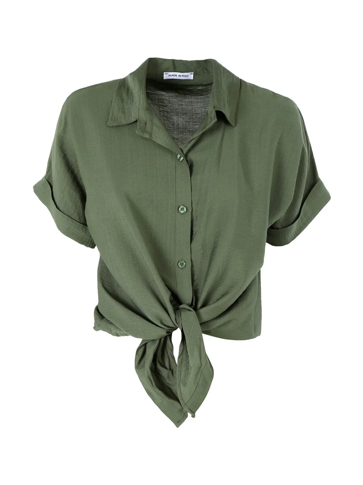 Solada Camicia donna a maniche corte in viscosa - militare