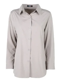 Solada Camicia donna a maniche lunghe con piccole borchie