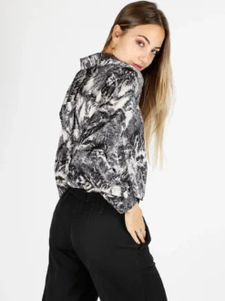Solada Camicia donna a maniche lunghe con stampe - nero