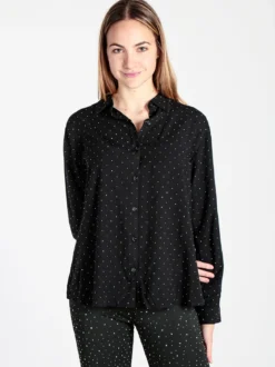 Solada Camicia donna con piccole borchie luccicanti