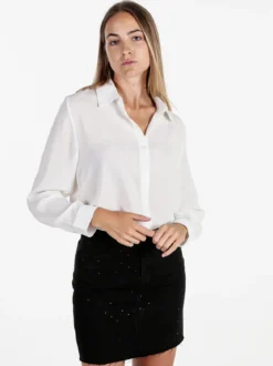 Solada Camicia donna leggera a maniche lunghe - bianco