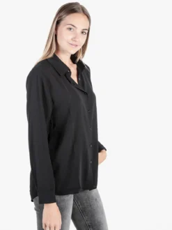 Solada Camicia donna leggera a maniche lunghe - nero