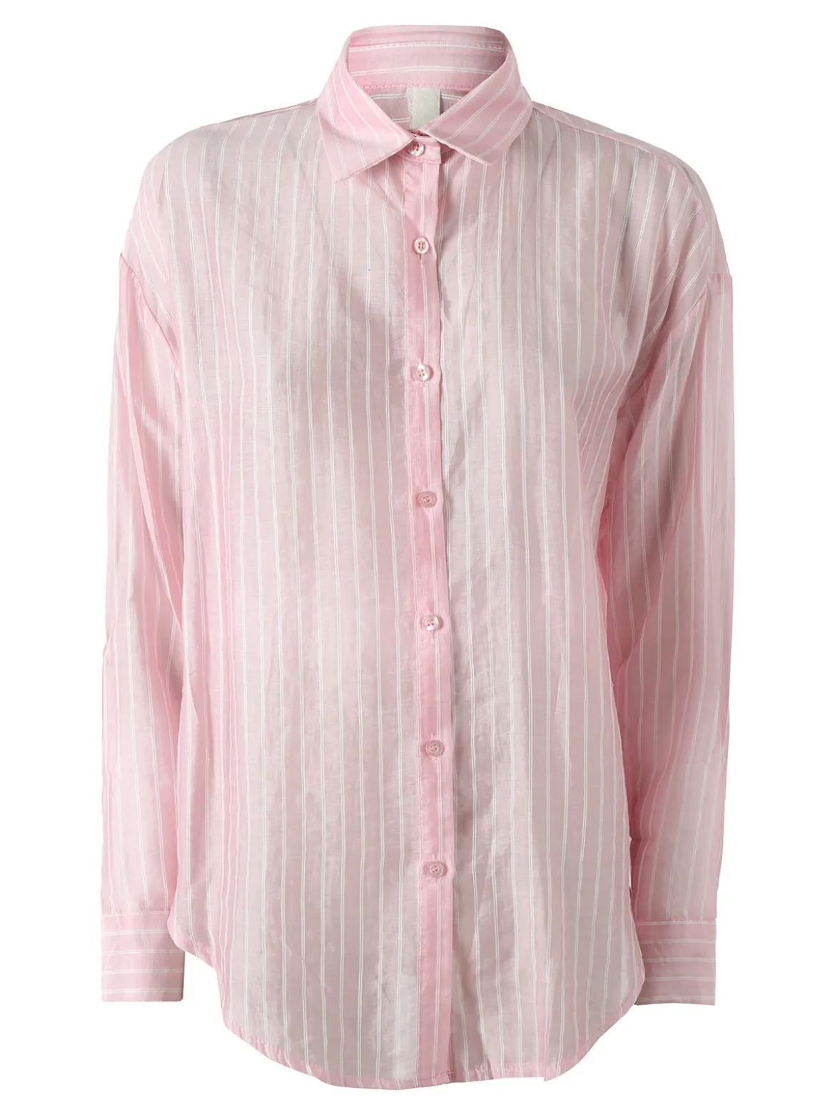 Solada Camicia donna oversize a maniche lunghe - rosa