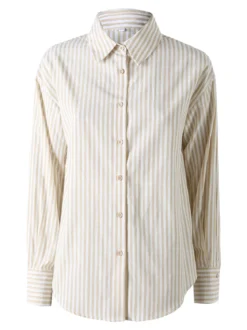 Solada Camicia donna oversize a righe - giallo