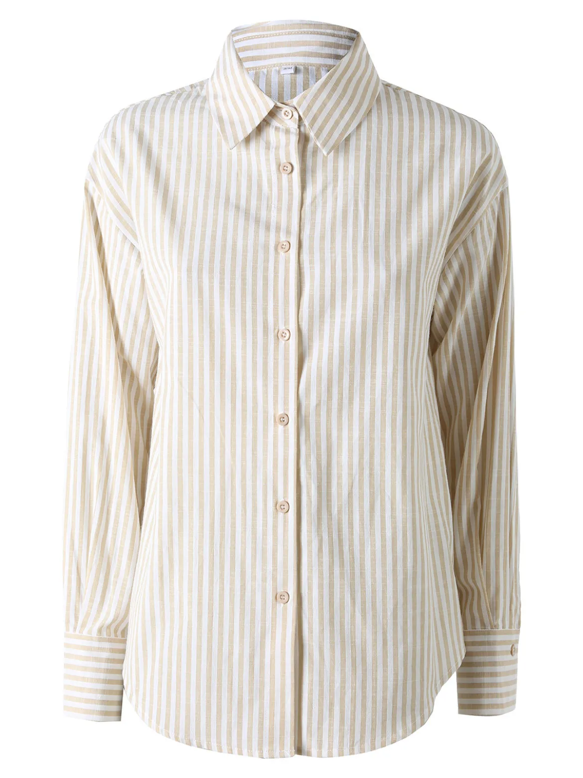 Solada Camicia donna oversize a righe - giallo