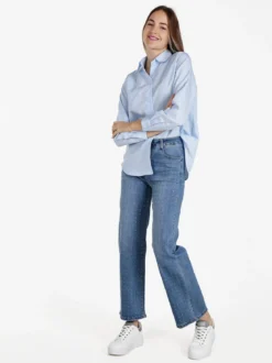 Solada Camicia donna oversize tinta unita