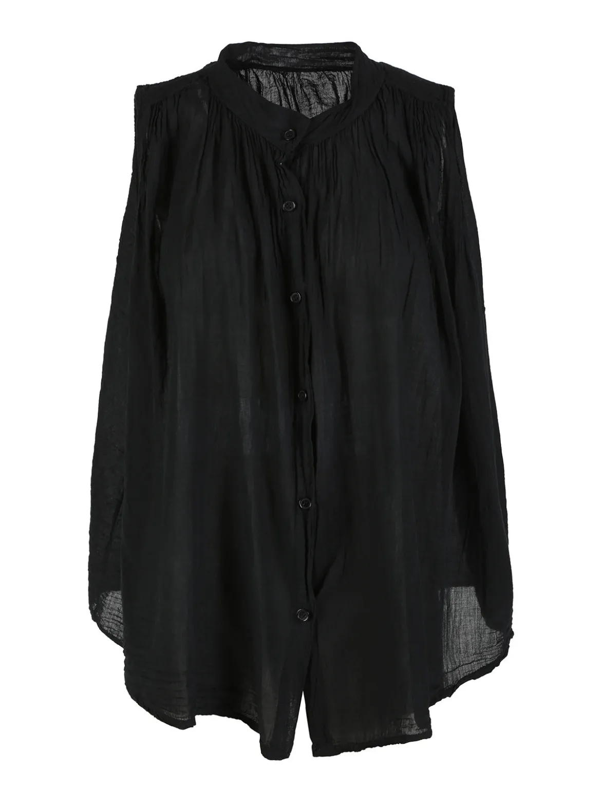 Solada Camicia donna smanicata in cotone - nero