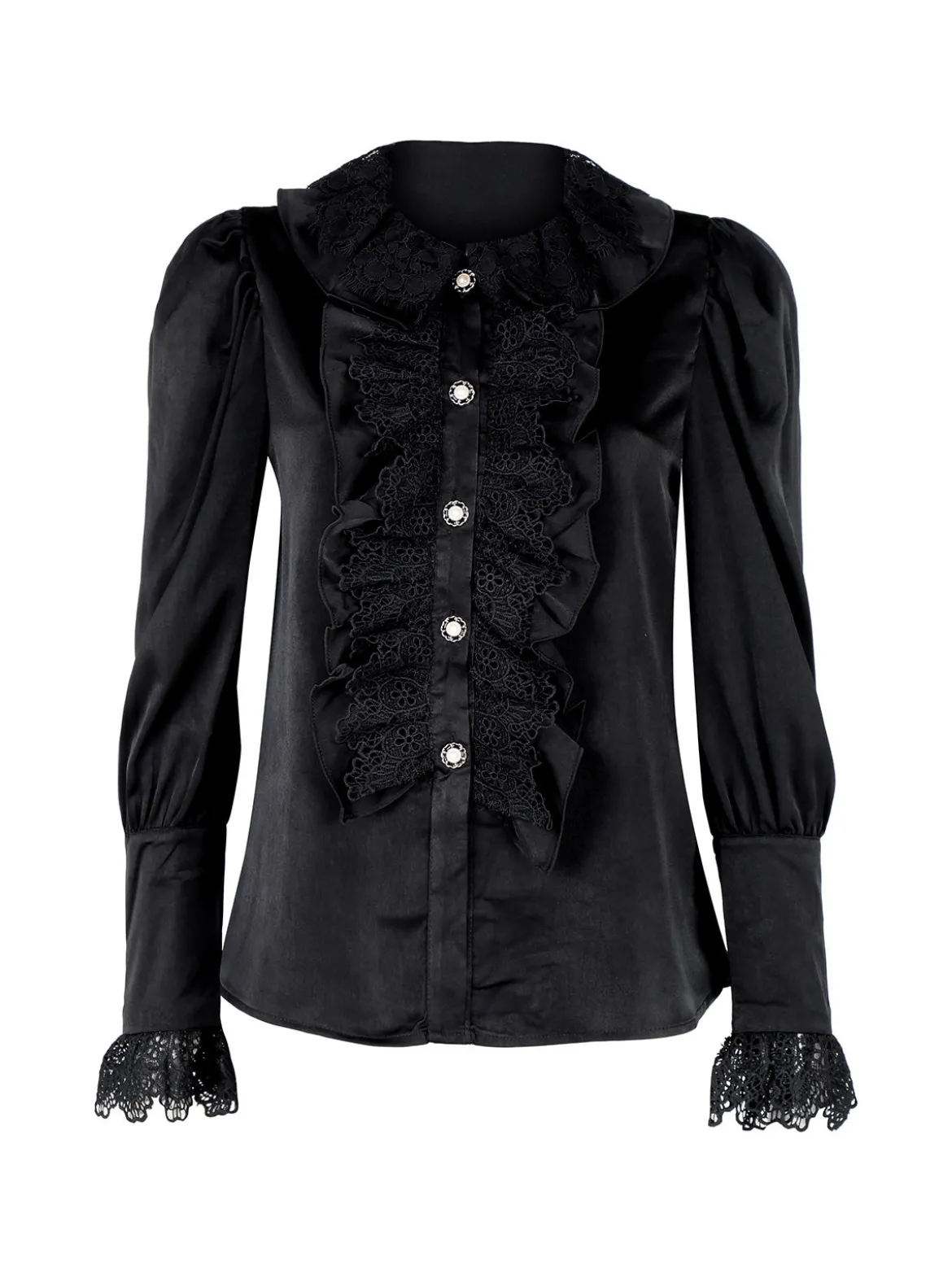 Solada Camicia elegante da donna con rouge in pizzo