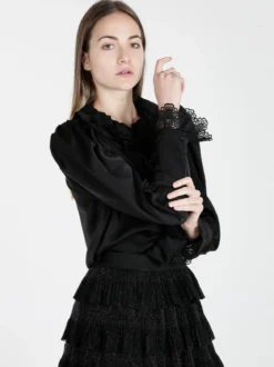 Solada Camicia elegante da donna con rouge in pizzo